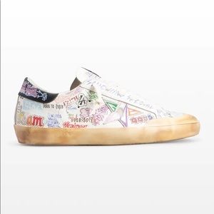 Golden Goose Multicolor Graffiti Sneakers